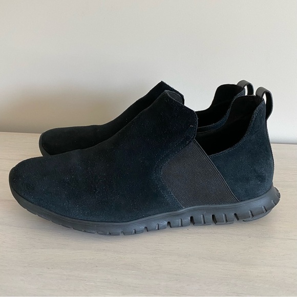Cole Haan ZeroGrand® Slip-On Suede Black Booties size 9 - Picture 4 of 13